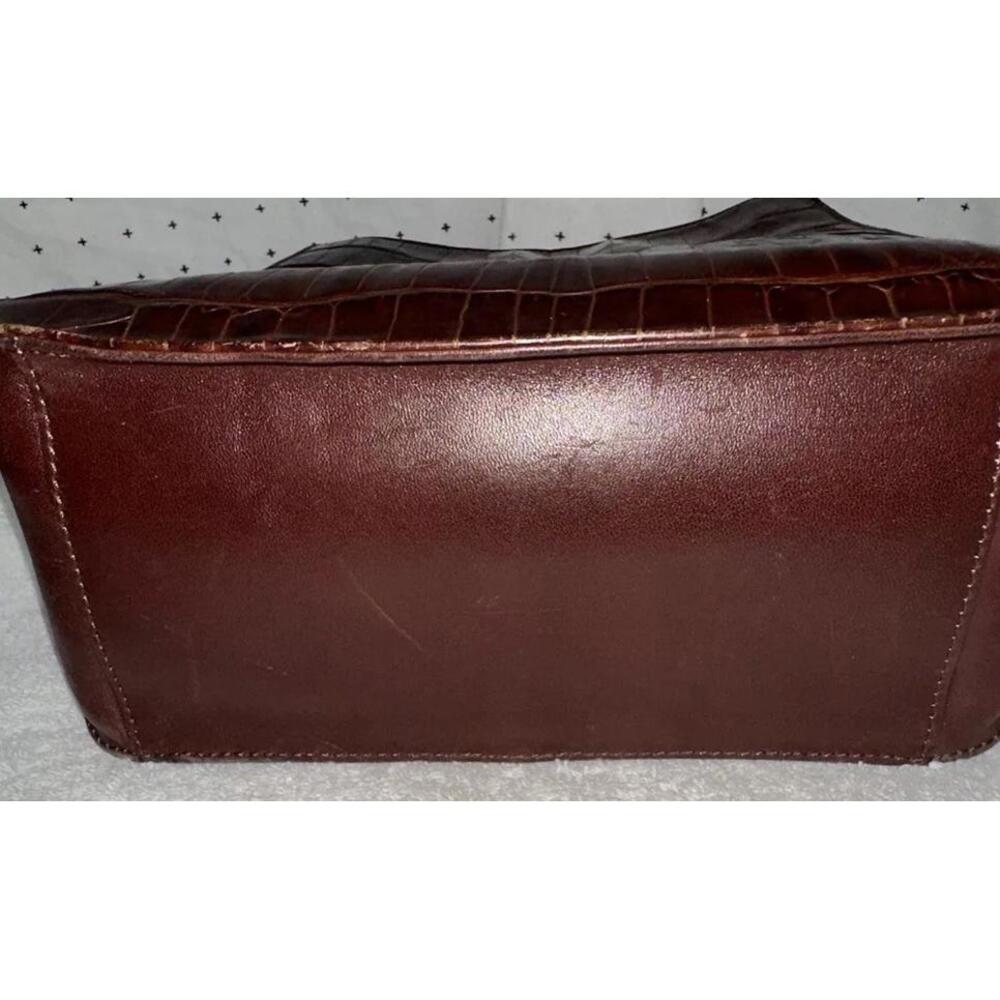 Vintage Fossil 75082 Brown Leather Small Crossbody Shoulder Bag Purse - Picture 8 of 10
